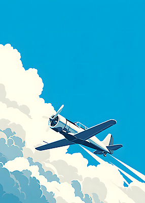 JPG 구름 여행 일러스트 하늘 사람없음 공중 파란색 비행 시원함 카피스페이스 국내일러스트 AI일러스트 AI콘텐츠 자연요소 컬러 공백 파일형식