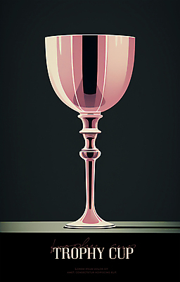 PSD 편집이미지 포스터 분홍색 타이포그라피 사람없음 우승 빈티지 수상_상을받음 상패 트로피 명예 시상 이미지편집 문자 컬러 컨셉 최고 상_우승 파일형식