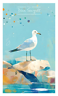 PSD 일러스트 자연 갈매기 하늘 타이포그라피 해변 사람없음 물 여름 파란색 평화 바위 고독 카피스페이스 국내일러스트 자연요소 문자 계절 감정 바다 컬러 컨셉 조류 공백 돌_바위 생태계 파일형식