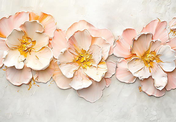 JPG 편집이미지 디자인 꽃 예술 분홍색 패턴 자연 페인팅 붓터치 사람없음 물감 화려 질감 캔버스 감성 카피스페이스 편집실사 식물 컬러 컨셉 무늬 공백 미술도구 CG 생태계 파일형식