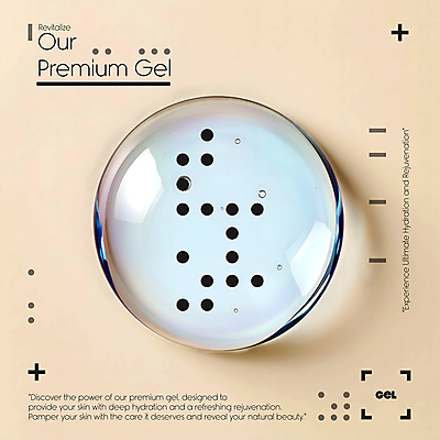 PSD 편집이미지 하늘색 타이포그라피 사람없음 점 투명 고급 피부관리 스킨케어 보습 프리미엄 세럼 이미지편집 문자 컨셉 파란색 뷰티 화장품 파일형식