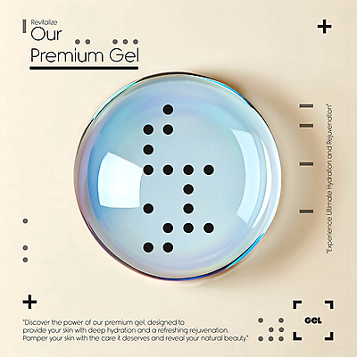 PSD 편집이미지 하늘색 타이포그라피 사람없음 점 투명 고급 피부관리 스킨케어 보습 프리미엄 세럼 이미지편집 문자 컨셉 파란색 뷰티 화장품 파일형식