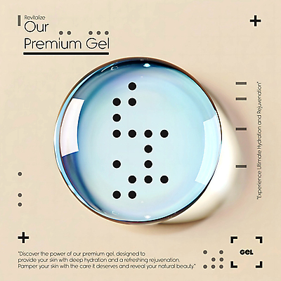 PSD 편집이미지 하늘색 타이포그라피 사람없음 점 투명 고급 피부관리 스킨케어 보습 프리미엄 세럼 이미지편집 문자 컨셉 파란색 뷰티 화장품 파일형식