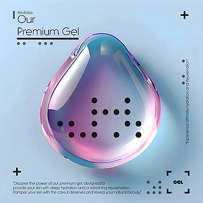 PSD 편집이미지 하늘색 타이포그라피 사람없음 점 투명 고급 피부관리 스킨케어 보습 프리미엄 세럼 이미지편집 문자 컨셉 파란색 뷰티 화장품 파일형식