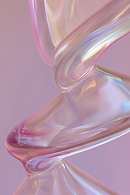 JPG 편집이미지 물결 분홍색 곡선 추상 사람없음 투명 신비 그라데이션 카피스페이스 편집실사 AI컴퓨터그래픽 AI콘텐츠 선 컬러 컨셉 무늬 공백 CG 파일형식