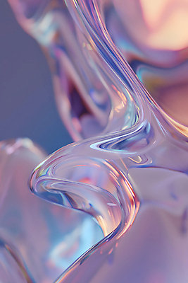 JPG 편집이미지 물결 곡선 추상 사람없음 보라색 투명 신비 그라데이션 카피스페이스 편집실사 AI컴퓨터그래픽 AI콘텐츠 선 컬러 컨셉 무늬 공백 CG 파일형식