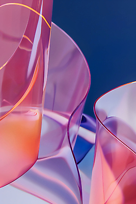 JPG 편집이미지 물결 곡선 추상 사람없음 빨간색 투명 신비 그라데이션 카피스페이스 편집실사 AI컴퓨터그래픽 AI콘텐츠 선 컬러 컨셉 무늬 공백 CG 파일형식