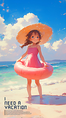 PSD 구름 여자 수영복 분홍색 일러스트 청소년 물놀이 하늘 한명 웃음 들기 타이포그라피 해변 여름휴가 모래사장 만화 즐거움 밀짚모자 튜브 십대여자한명만 국내일러스트 자연요소 문자 모자_잡화 1 옷 감정 바다 컬러 모션 놀이 휴가 표정 사람 여자한명만 십대여자만 파일형식 여름_계절