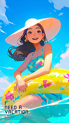 PSD 구름 여자 수영복 일러스트 청소년 물놀이 하늘 한명 웃음 타이포그라피 해변 파란색 여름휴가 귀걸이 만화 즐거움 밀짚모자 튜브 십대여자한명만 국내일러스트 자연요소 문자 모자_잡화 1 옷 감정 바다 컬러 장신구 놀이 휴가 표정 사람 여자한명만 십대여자만 파일형식 여름_계절