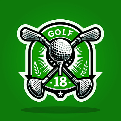 스티커 골프 일러스트 골프공 타이포그라피 사람없음 초록색 골프채 심볼 골프티 엘리먼트 국내일러스트 AI파일 문자 컬러 공 골프용품 구기 파일형식 벡터