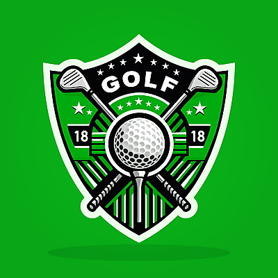 스티커 골프 일러스트 골프공 타이포그라피 사람없음 초록색 골프채 심볼 골프티 엘리먼트 국내일러스트 AI파일 문자 컬러 공 골프용품 구기 파일형식 벡터