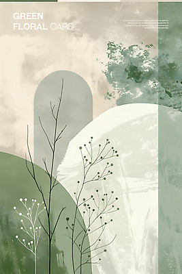 PSD 편집이미지 포스터 잎 추상 타이포그라피 사람없음 연두색 빈티지 분위기 질감 카피스페이스 이미지편집 식물 문자 컨셉 무늬 초록색 공백 파일형식