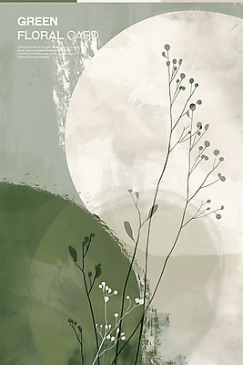 PSD 편집이미지 포스터 잎 추상 타이포그라피 사람없음 연두색 빈티지 분위기 질감 카피스페이스 이미지편집 식물 문자 컨셉 무늬 초록색 공백 파일형식