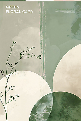 PSD 편집이미지 포스터 잎 추상 타이포그라피 사람없음 연두색 빈티지 분위기 질감 카피스페이스 이미지편집 식물 문자 컨셉 무늬 초록색 공백 파일형식