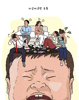 전신 PSD 부부 여자 남자 일러스트 가정 스트레스 앉기 여러명 성인 부모 소파 장난감 머리 육아 분노 짜증 자녀 아기 고민 두통 부부싸움 갈등 멘붕 독박육아 국내일러스트 머리짚기 커플 감정 다수 의자 가족 모션 사람 신체부위 질병 싸움 합성어 파일형식