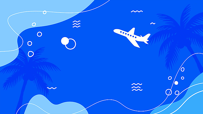 물결 바다 여행 백그라운드 휴가 비행기 사람없음 여름 파란색 야자수 물방울 웨이브 모션그래픽 MP4 MOV 나무 계절 컬러 항공교통 대중교통 동영상 파일형식