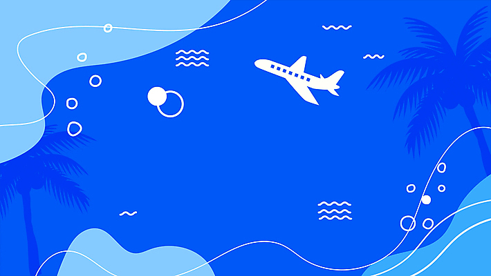 물결 바다 여행 백그라운드 휴가 비행기 사람없음 여름 파란색 야자수 물방울 웨이브 모션그래픽 MP4 MOV 나무 계절 컬러 항공교통 대중교통 동영상 파일형식