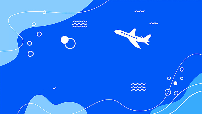 물결 바다 여행 백그라운드 휴가 비행기 사람없음 여름 파란색 물방울 웨이브 모션그래픽 MP4 MOV 계절 컬러 항공교통 대중교통 동영상 파일형식