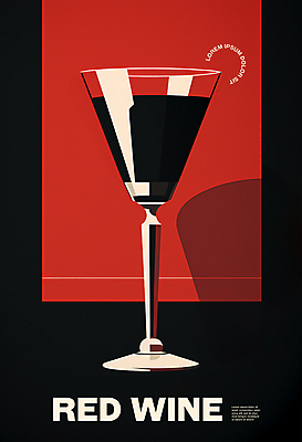 PSD 편집이미지 포스터 와인잔 사람없음 빨간색 와인 빈티지 샴페인 카피스페이스 미니멀 이미지편집 컬러 컨셉 술잔 주류 공백 파일형식