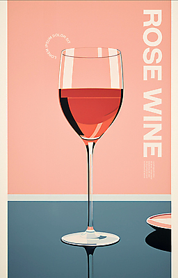 PSD 편집이미지 포스터 분홍색 와인잔 사람없음 와인 빈티지 샴페인 카피스페이스 미니멀 이미지편집 컬러 컨셉 술잔 주류 공백 파일형식