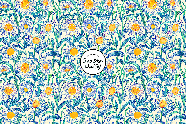 PSD 편집이미지 꽃 잎 패턴 사람없음 초록색 화려 데이지 샤스타데이지 이미지편집 식물 컬러 컨셉 무늬 파일형식