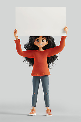 전신 PSD 편집이미지 여자 종이 어린이 사각프레임 프레임 3D캐릭터 한명 들기 소녀 빨간색 3D 손들기 귀여움 팻말 시위 주장 참여 소녀한명만 카피스페이스 편집3D 캐릭터 1 컬러 컨셉 모션 사람 사각형 공백 디지털합성 여자한명만 소녀만 파일형식