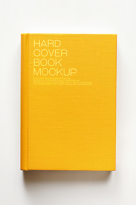 PSD 편집이미지 표지 그림자 사람없음 책 노란색 한권 목업 이미지편집 1 컬러 파일형식