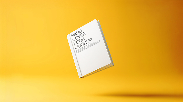 PSD 편집이미지 표지 그림자 사람없음 공중 책 한권 목업 이미지편집 1 파일형식