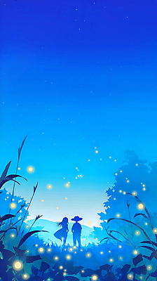 PSD 나무 커플 여자 남자 실루엣 잎 일러스트 밤하늘 산 갈대 풍경 성인 두명 여름 파란색 빛 로맨틱 반딧불이 성인만 국내일러스트 식물 계절 컬러 곤충 컨셉 관계 하늘 촬영기법 사람 야간 파일형식