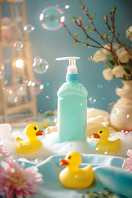 JPG 편집이미지 꽃 화분 조명 사람없음 여름 빛 목욕 아기용품 육아 욕실 비눗방울 디지털합성 비누거품 바디워시 박람회 신상품 오리장난감 편집실사 AI포토 AI콘텐츠 식물 계절 장난감 청결 거품 상품 CG 오브젝트 파일형식