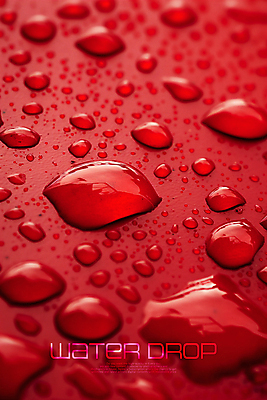 PSD 편집이미지 백그라운드 사람없음 빨간색 물 물방울 투명 이미지편집 자연요소 컬러 파일형식