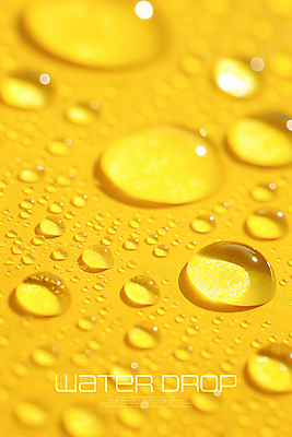 PSD 편집이미지 백그라운드 사람없음 물 노란색 물방울 투명 이미지편집 자연요소 컬러 파일형식