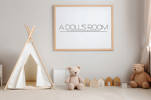 PSD 편집이미지 가구 액자 의자 곰 텐트 사람없음 카펫 곰인형 공간 커튼 베이지색 아이방 카피스페이스 이미지편집 동물 인형 컬러 생활용품 포유류 캠핑도구 공백 방 파일형식