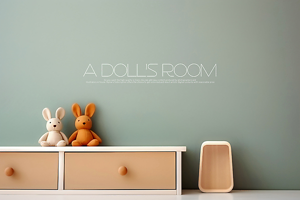 PSD 편집이미지 의자 사람없음 공간 서랍장 토끼인형 아이방 카피스페이스 이미지편집 인형 가구 공백 방 토끼 파일형식