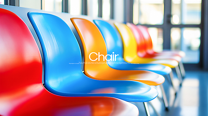 PSD 편집이미지 의자 창문 사람없음 컬러풀 햇빛 반사 여러개 오브젝트 일렬 나란히 카피스페이스 이미지편집 컬러 가구 다수 태양 공백 파일형식