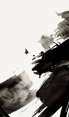 PSD 일러스트 붓터치 수채화 잉크 흑백 수묵화 사람없음 검은색 번짐 구성 스플래쉬 국내일러스트 컬러 촬영기법 미술 파일형식 효과