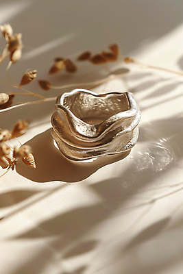 JPG 편집이미지 패션 그림자 사람없음 햇빛 보석 디지털합성 드라이플라워 은반지 스타일 미니멀 편집실사 AI포토 AI콘텐츠 꽃 태양 반지 광석 CG 파일형식