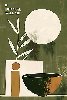 PSD 그릇 잎 일러스트 자연 사람없음 장식 초록색 인테리어 모던 그림 질감 심플 베이지색 미니멀 차분 국내일러스트 식물 식기 디자인 컬러 컨셉 생태계 파일형식