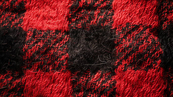 JPG 편집이미지 백그라운드 겨울 패턴 따뜻함 사람없음 빨간색 직물 편안함 니트 질감 체크무늬 편집실사 AI포토 AI콘텐츠 계절 컬러 상의 무늬 감각 CG 파일형식