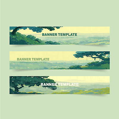 나무 템플릿 배너템플릿 가로배너 자연 산 풍경 사람없음 초록색 여름 현수막 숲 장마 배너세트 AI파일 식물 배너 계절 컬러 가로 세트 비_날씨 생태계 파일형식 벡터