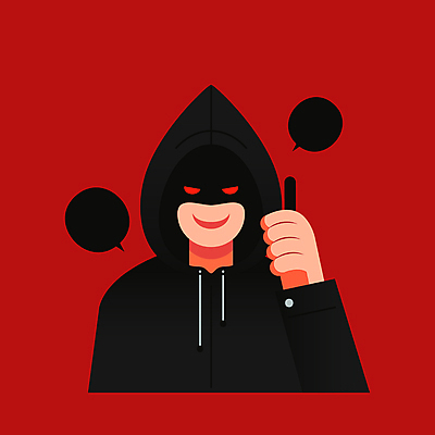 남자 말풍선 일러스트 한명 들기 상반신 성인 빨간색 스마트폰 속임수 범죄 범죄인 통화 악당 보이스피싱 성인남자한명만 국내일러스트 AI파일 1 컬러 모션 사람 핸드폰 스마트기기 피싱 남자한명만 성인남자만 파일형식 벡터