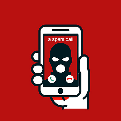 손 얼굴 일러스트 한명 들기 상반신 성인 신체부위 빨간색 스마트폰 속임수 범죄 통화 악당 보이스피싱 스팸전화 성인한명만 국내일러스트 AI파일 1 컬러 모션 사람 핸드폰 스마트기기 피싱 성인만 파일형식 벡터