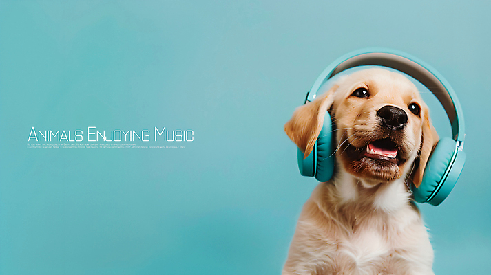 PSD 편집이미지 음악 사람없음 헤드폰 음악감상 듣기 강아지 즐거움 청록색 카피스페이스 이미지편집 감정 컬러 음향기기 모션 문화예술 반려동물 공백 감상 개 파일형식