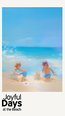 전신 PSD 여자 남자 행복 어린이 파도 일러스트 물놀이 사람 앉기 소녀 소년 해변 두명 모래사장 양동이 즐거움 그림 번짐 모래놀이 파스텔톤 어린이만 국내일러스트 감정 모래 바다 컬러 모션 놀이 파일형식 효과