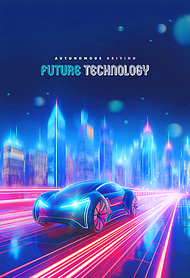 PSD 편집이미지 미래 기술 빌딩 사람없음 빛 정보 도시 남색 사이버 주행 혁명 기술발전 미래자동차 자율주행 AI_인공지능 이미지편집 컬러 컨셉 자동차 건물 운전 발전 파일형식 4차산업