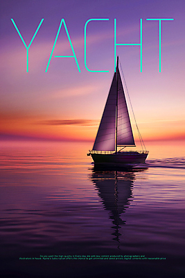 PSD 편집이미지 바다 요트 하늘 항해 사람없음 고요 일몰 대서양 카피스페이스 이미지편집 배_교통 노을 공백 파일형식