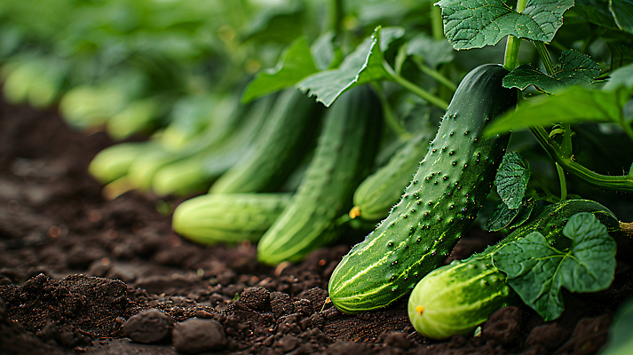 JPG 편집이미지 잎 식재료 오이 사람없음 초록색 여름 신선 디지털합성 오이밭 편집실사 AI포토 AI콘텐츠 식물 계절 컬러 밭 채소 CG 파일형식