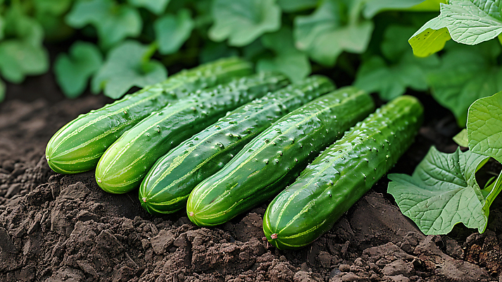 JPG 편집이미지 잎 식재료 오이 사람없음 초록색 여름 신선 디지털합성 오이밭 편집실사 AI포토 AI콘텐츠 식물 계절 컬러 밭 채소 CG 파일형식