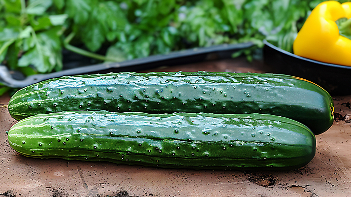JPG 편집이미지 잎 식재료 오이 파프리카 사람없음 초록색 여름 신선 디지털합성 오이밭 편집실사 AI포토 AI콘텐츠 식물 계절 컬러 밭 채소 CG 파일형식