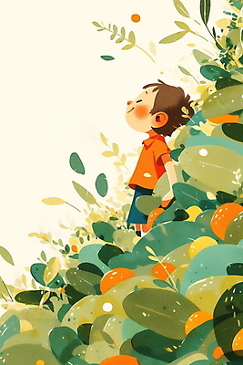 JPG 나무 남자 어린이 바다 일러스트 자연 아침 나뭇잎 새해 여름방학 한명 웃음 소년 해변 초록색 평화 일출 주황색 들꽃 연하장 소년한명만 국내일러스트 AI일러스트 AI콘텐츠 주간 식물 1 꽃 컬러 컨셉 잎 방학 카드_감사 표정 사람 노을 생태계 남자한명만 소년만 파일형식 여름_계절